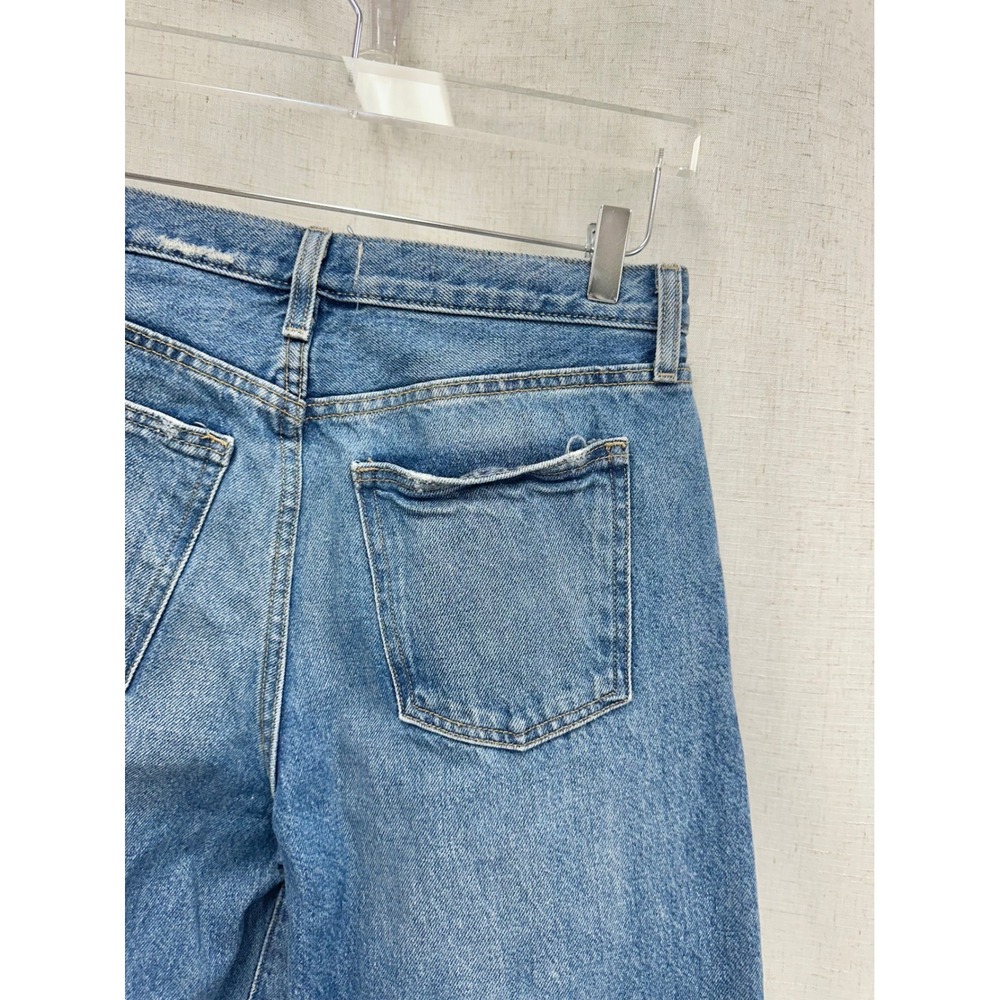 Universal Thread 100% Cotton Blue 90s Baggy Jeans Womens 6L High Rise Wide Leg - Picture 6 of 14